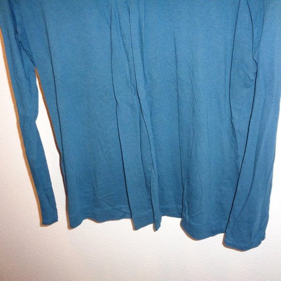 ELLE Pleated Front Long Sleeve Top Size Large - Picture 3 of 9